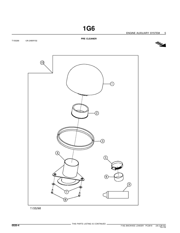 John Deere 710G Backhoe Loader Parts Catalog 2002- PC2819 - Image 7