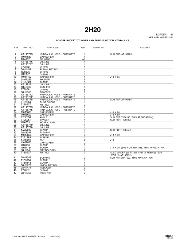 John Deere 710G Backhoe Loader Parts Catalog 2002- PC2819 - Image 11