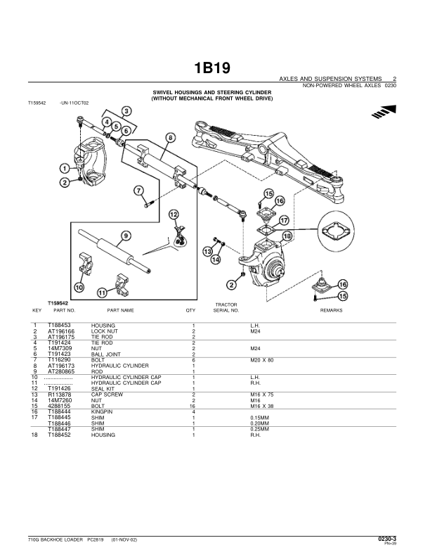 John Deere 710G Backhoe Loader Parts Catalog 2002- PC2819 - Image 9