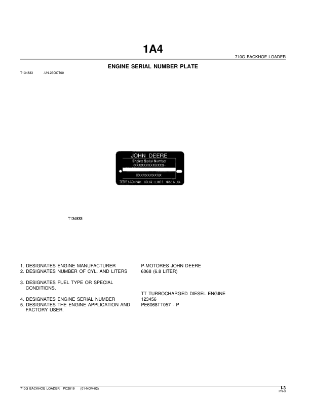 John Deere 710G Backhoe Loader Parts Catalog 2002- PC2819 - Image 4