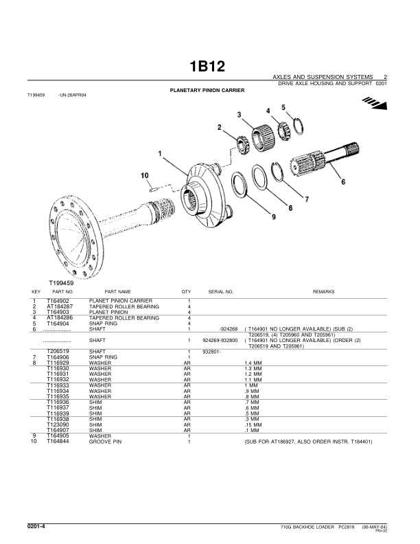 John Deere 710G Backhoe Loader Parts Catalog 2002- PC2819 - Image 8