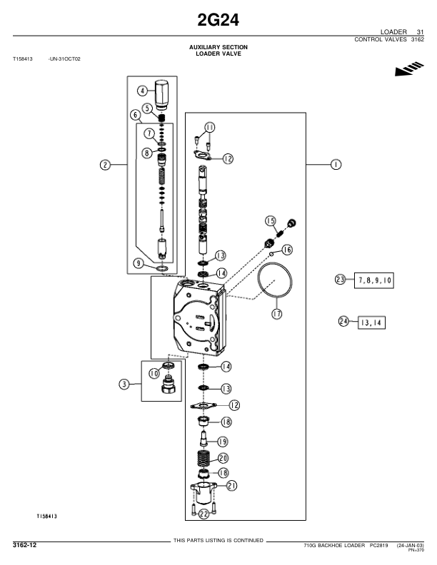 John Deere 710G Backhoe Loader Parts Catalog PC2819-02 - Image 11