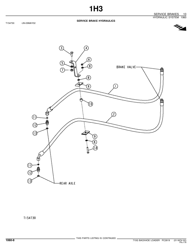 John Deere 710G Backhoe Loader Parts Catalog PC2819-02 - Image 7