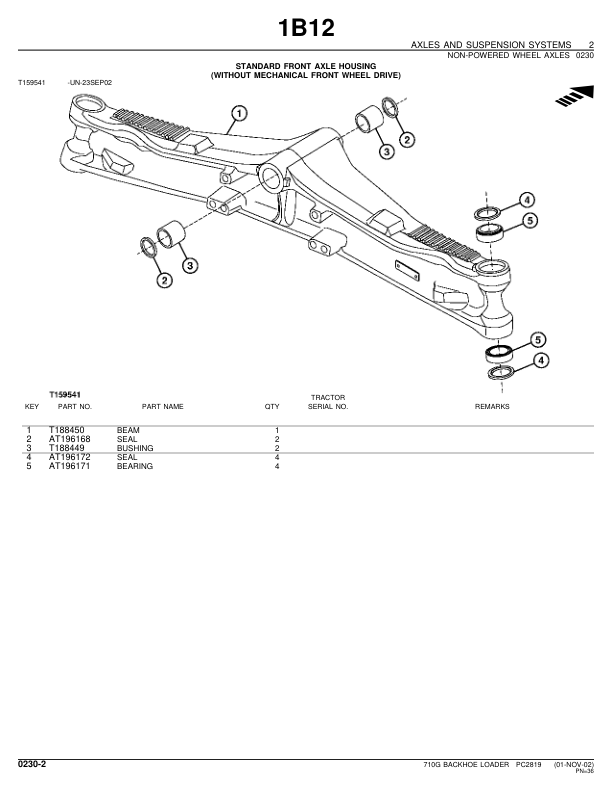 John Deere 710G Backhoe Loader Parts Catalog PC2819-02 - Image 10