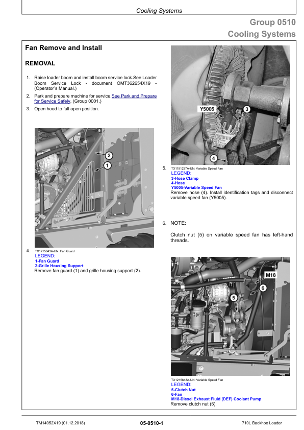 John Deere 710L Backhoe Loader Repair Manual TM14052X19 - Image 8
