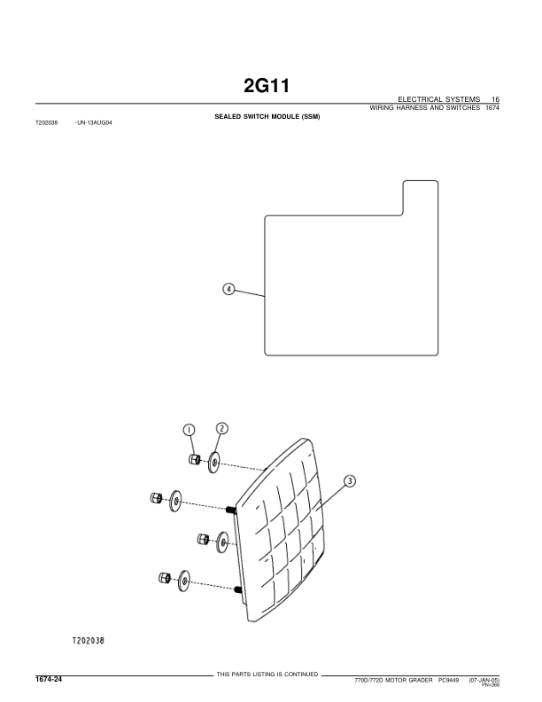 John Deere 770D 772D Grader Parts Catalog 2005- PC9449 - Image 7