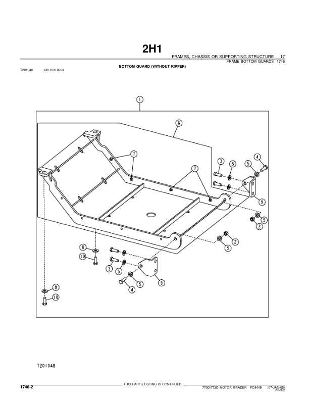 John Deere 770D 772D Grader Parts Catalog 2005- PC9449 - Image 8