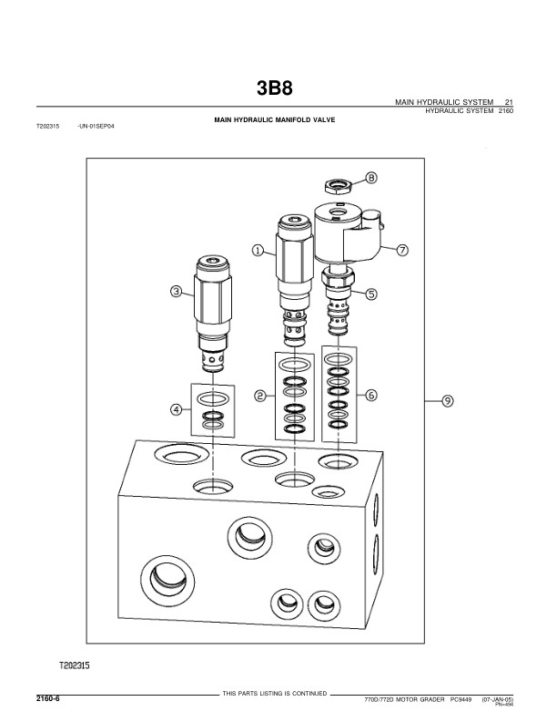 John Deere 770D 772D Grader Parts Catalog 2005- PC9449 - Image 9
