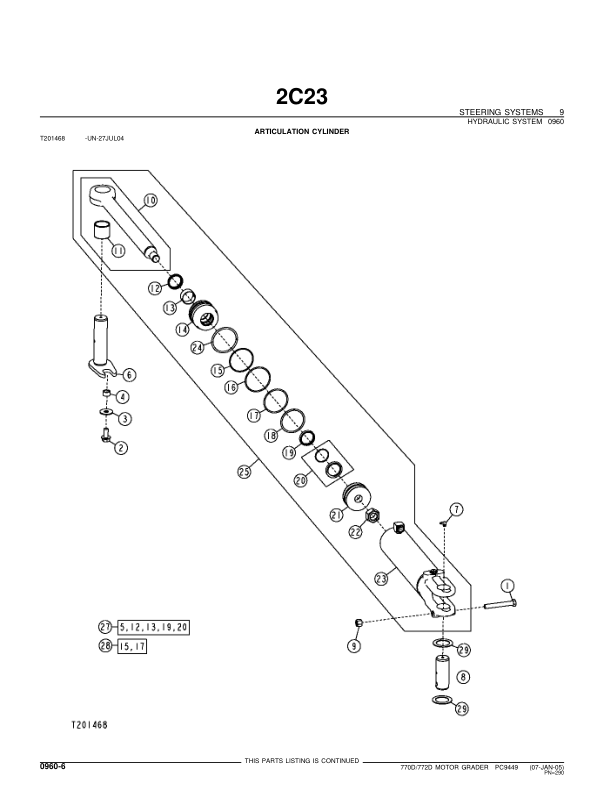 John Deere 770D 772D Grader Parts Catalog 2005- PC9449 - Image 6