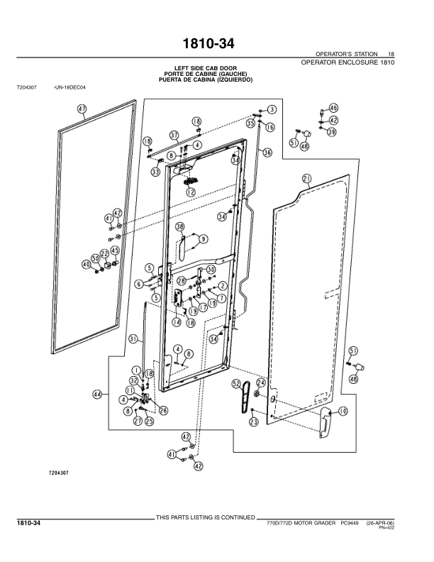 John Deere 770D 772D Grader Parts Catalog PC9449-06 - Image 9