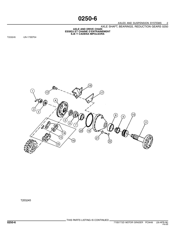 John Deere 770D 772D Grader Parts Catalog PC9449-06 - Image 15