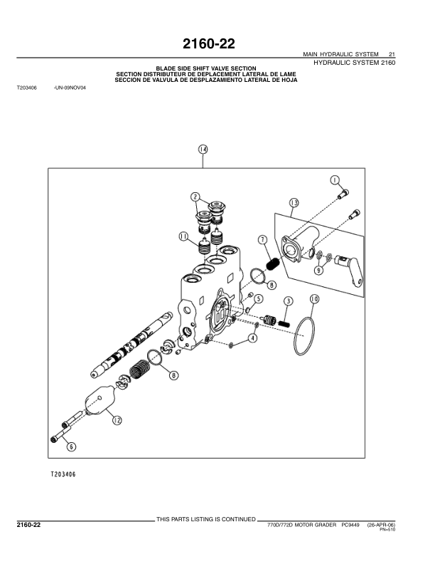 John Deere 770D 772D Grader Parts Catalog PC9449-06 - Image 11