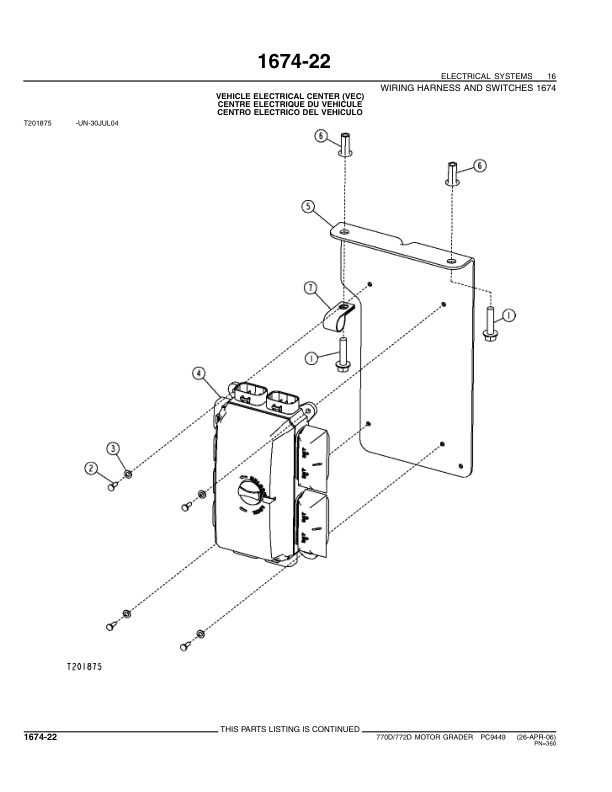 John Deere 770D 772D Grader Parts Catalog PC9449-06 - Image 8