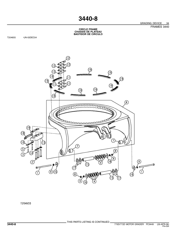 John Deere 770D 772D Grader Parts Catalog PC9449-07 - Image 14