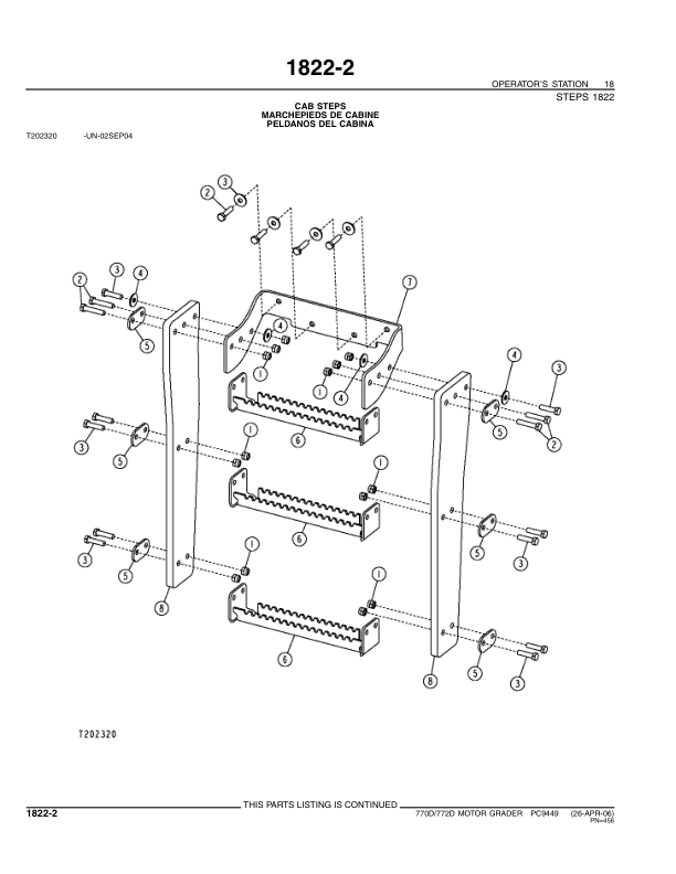 John Deere 770D 772D Grader Parts Catalog PC9449-07 - Image 13