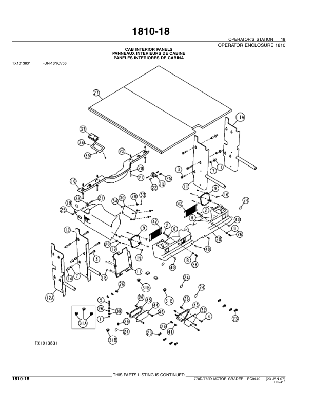 John Deere 770D 772D Grader Parts Catalog PC9449-07 - Image 12