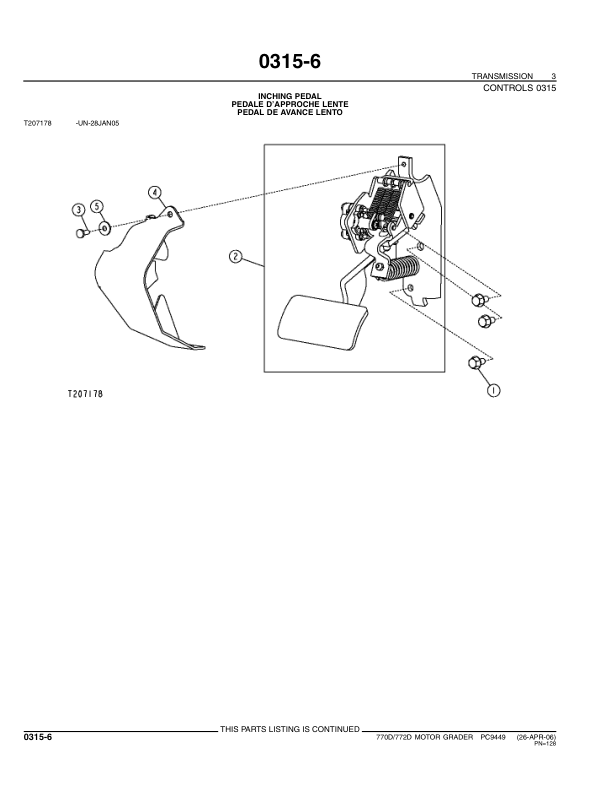 John Deere 770D 772D Grader Parts Catalog PC9449-07 - Image 9