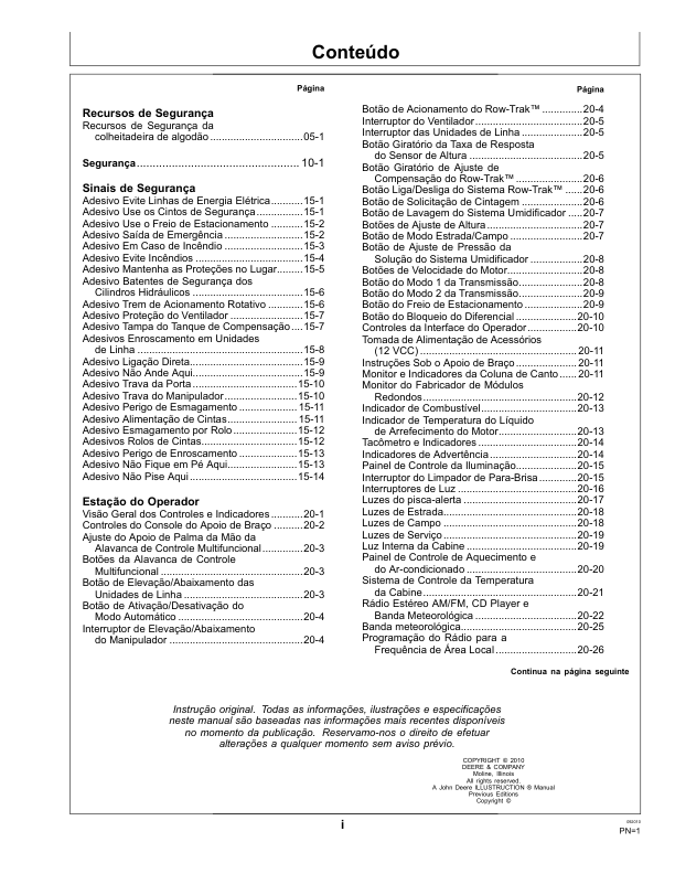 John Deere 7760 Cotton Picker Operators Manual OMN401518-H0 PT - Image 4