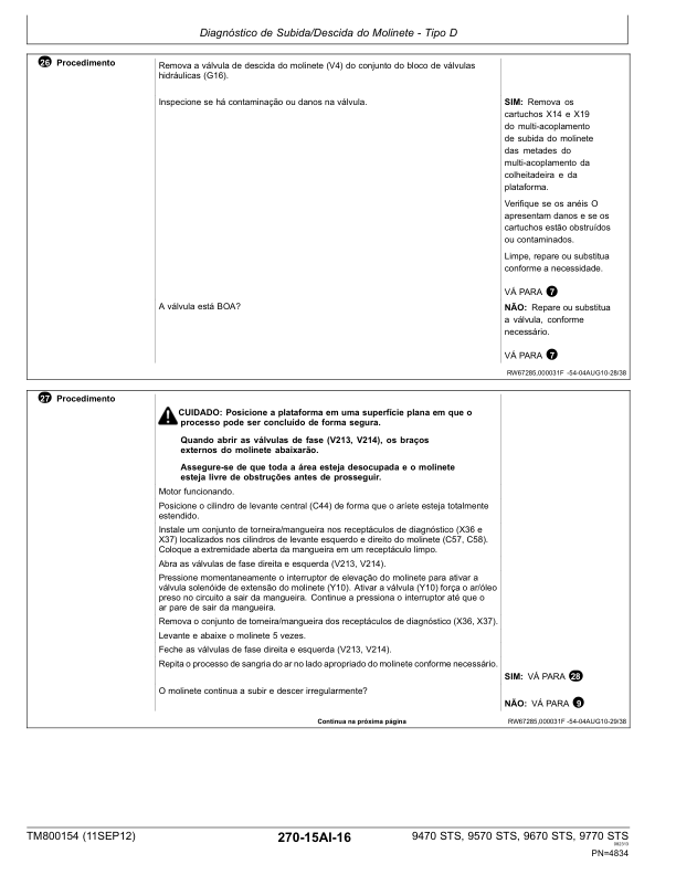 John Deere 9470 9570 9670 9770 STS Combine Harvester DIagnostic Service Manual TM800154 PT - Image 20
