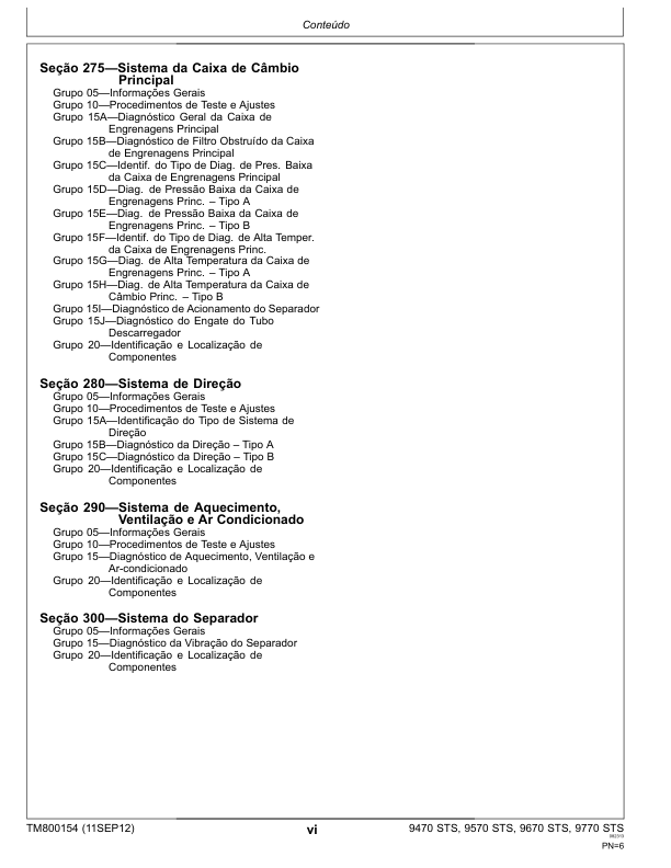 John Deere 9470 9570 9670 9770 STS Combine Harvester DIagnostic Service Manual TM800154 PT - Image 10