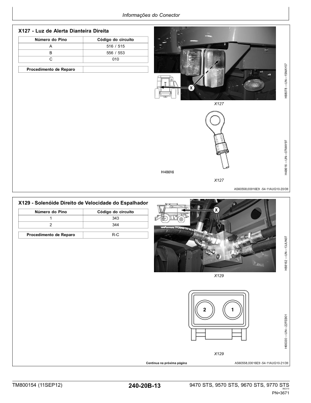 John Deere 9470 9570 9670 9770 STS Combine Harvester DIagnostic Service Manual TM800154 PT - Image 17