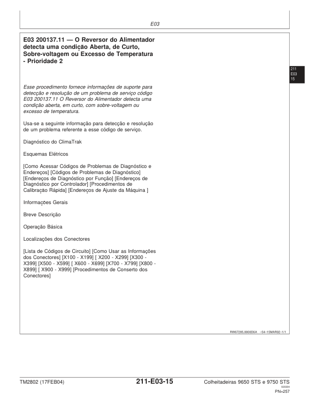 John Deere 9650 6750STS Combine Harvester Diagnotics and Test Service Manual TM2802 PT - Image 15