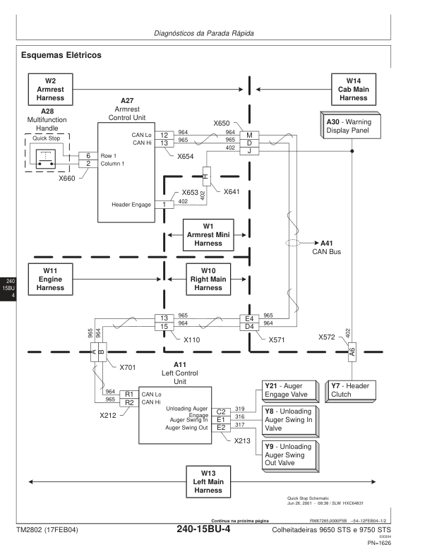 John Deere 9650 6750STS Combine Harvester Diagnotics and Test Service Manual TM2802 PT - Image 10