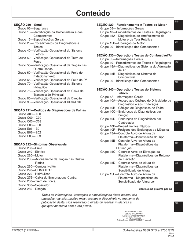 John Deere 9650 6750STS Combine Harvester Diagnotics and Test Service Manual TM2802 PT - Image 5
