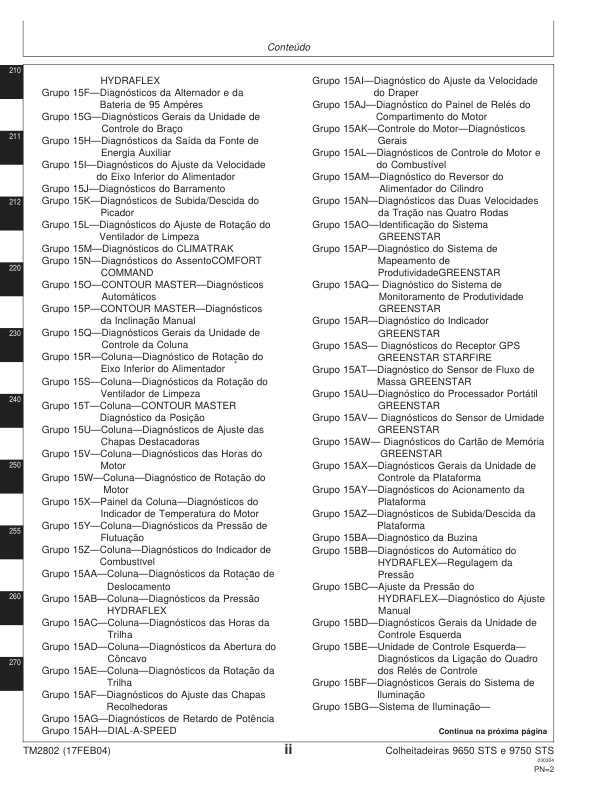 John Deere 9650 6750STS Combine Harvester Diagnotics and Test Service Manual TM2802 PT - Image 6