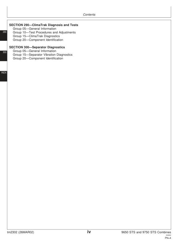 John Deere 9650 9750 STS Combine Harvester Diagnosis and Tests Service Manual TM2302 - Image 7
