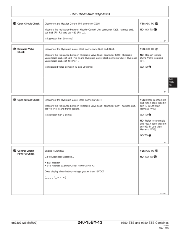 John Deere 9650 9750 STS Combine Harvester Diagnosis and Tests Service Manual TM2302 - Image 10