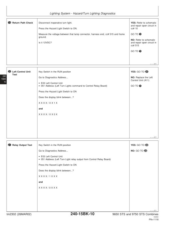 John Deere 9650 9750 STS Combine Harvester Diagnosis and Tests Service Manual TM2302 - Image 9