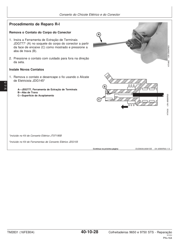 John Deere 9650 9750 STS Combine Harvester Repair Manual SN 000181 and UP TM2831 PT - Image 7