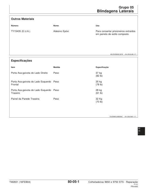 John Deere 9650 9750 STS Combine Harvester Repair Manual SN 000181 and UP TM2831 PT - Image 14