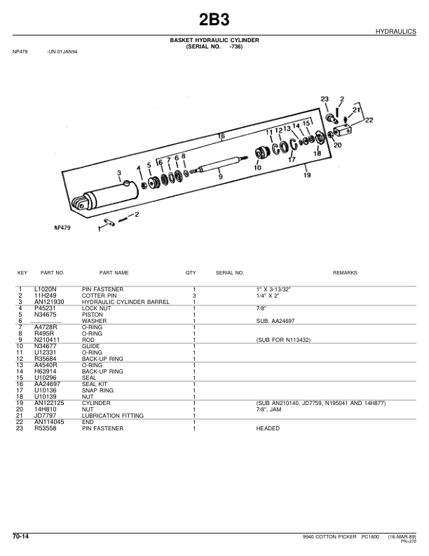 John Deere 9940 Cotton Picker Parts Catalog PC1800 - Image 17