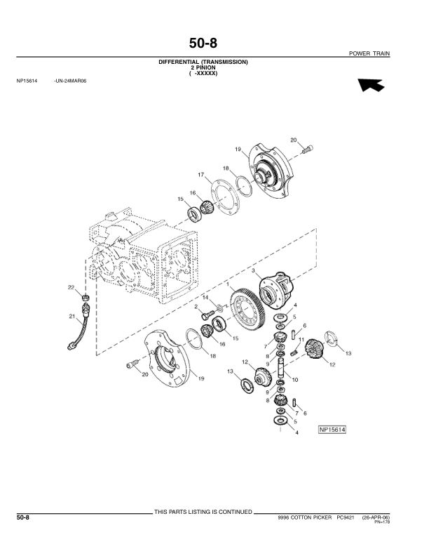 John Deere 9996 Cotton Picker Parts Catalog PC9421 - Image 6