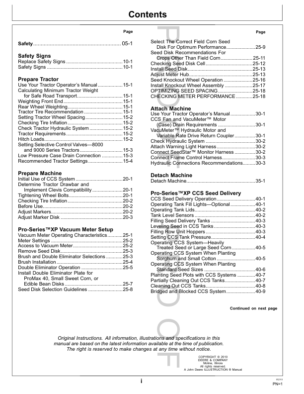 John Deere Bauer Planter Operators Manual OMA89116 - Image 4