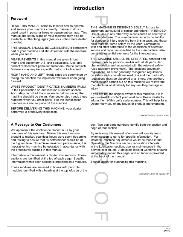 John Deere Bauer Planter Operators Manual OMA89116 - Image 3