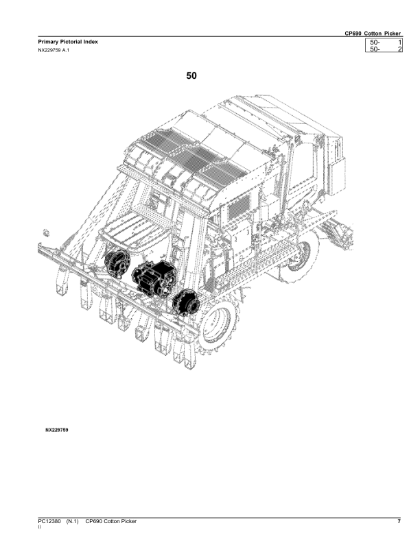 John Deere CP690 Cotton Picker Parts Catalog PC12380-16 - Image 11