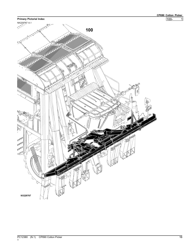 John Deere CP690 Cotton Picker Parts Catalog PC12380-16 - Image 6