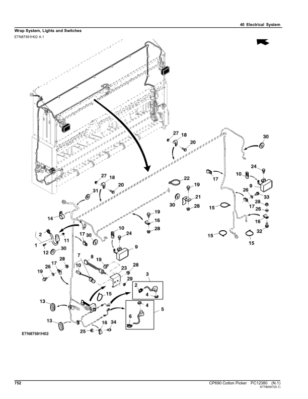 John Deere CP690 Cotton Picker Parts Catalog PC12380-16 - Image 17