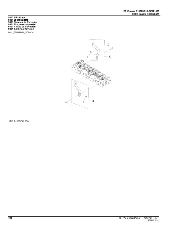 John Deere CP770 Cotton Picker Parts Catalog PC13734 - Image 13