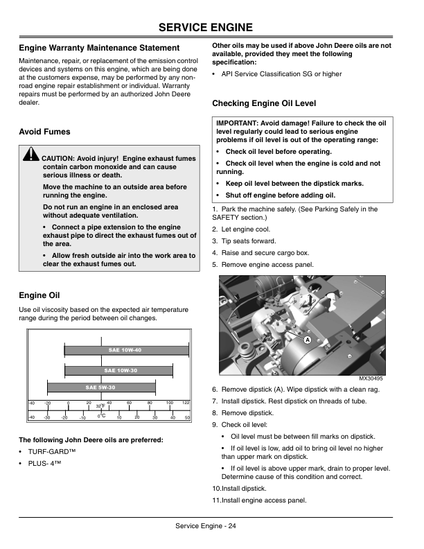 John Deere CS and CX Series Gator UTV Operators Manual OMM150904-K4 - Image 8
