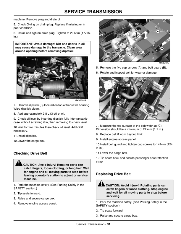 John Deere CS and CX Series Gator UTV Operators Manual OMM150904-K4 - Image 9