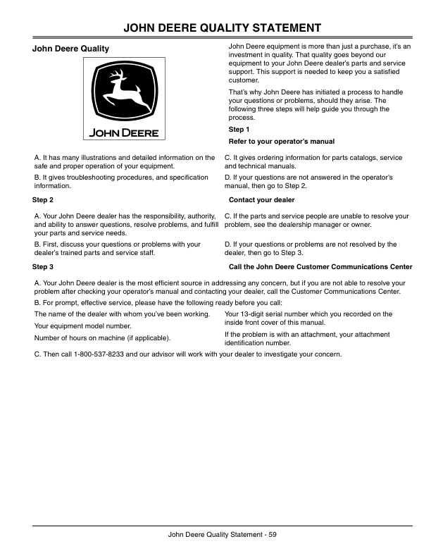 John Deere CS and CX Series Gator UTV Operators Manual OMM150904-K4 - Image 13