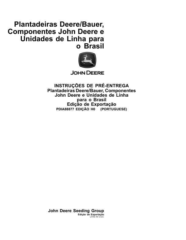 John Deere DB Planter Operators Manual PDIA88877 PT - Image 2
