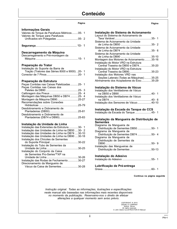John Deere DB Planter Operators Manual PDIA88877 PT - Image 7