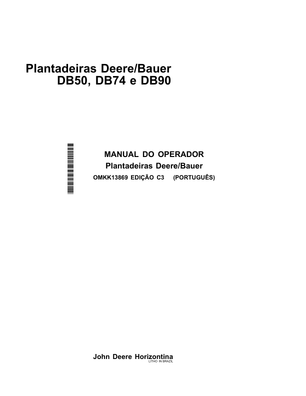 John Deere DB50 DB74 DB90 Seed Planter Operators Manual OMKK13869 PT - Image 2