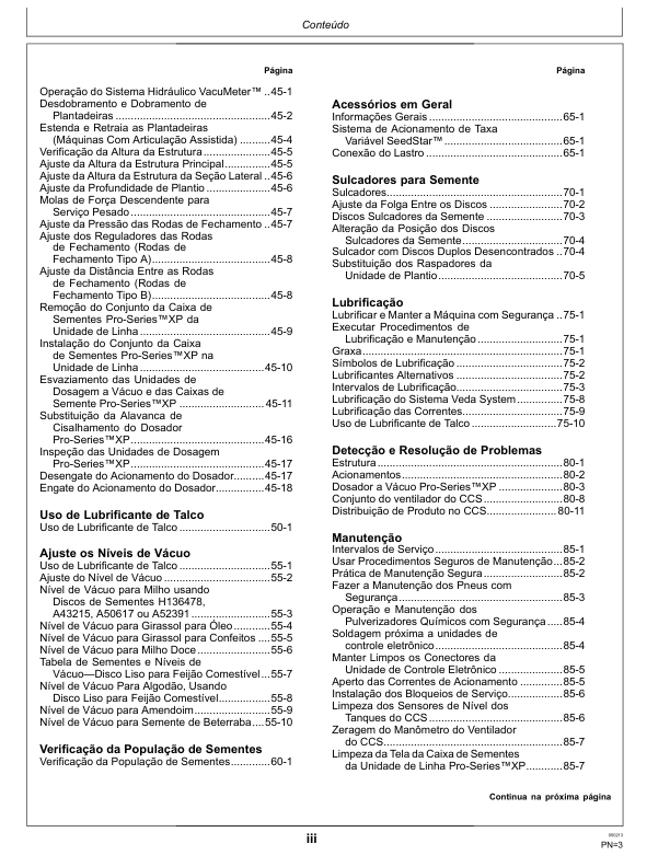 John Deere DB50 DB74 DB90 Seed Planter Operators Manual OMKK13869 PT - Image 6