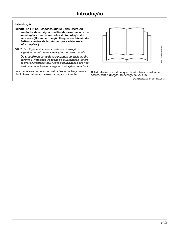 John Deere DB74 Seed Planter Operators Manual A144082X54 PT - Image 3
